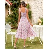 image:imageBeryLove Womens Floral Sundresses 2025 Spaghetti Strap Summer Midi Wedding Guest Dress