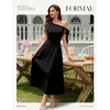 image:imageBeryLove Womens Formal Elegant Wedding Guest Dresses One Shoulder A Line Maxi Cocktail Slit DressBblack