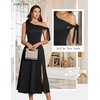 image:imageBeryLove Womens Formal Elegant Wedding Guest Dresses One Shoulder A Line Maxi Cocktail Slit DressBblack