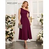image:imageBeryLove Womens Formal Elegant Wedding Guest Dresses One Shoulder A Line Maxi Cocktail Slit DressBburgundy