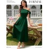 image:imageBeryLove Womens Formal Elegant Wedding Guest Dresses One Shoulder A Line Maxi Cocktail Slit DressBdarkgreen
