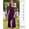 image:imageBeryLove Womens Formal Elegant Wedding Guest Dresses One Shoulder A Line Maxi Cocktail Slit DressBgrape