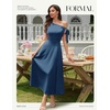 image:imageBeryLove Womens Formal Elegant Wedding Guest Dresses One Shoulder A Line Maxi Cocktail Slit DressBgrey Blue