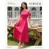 image:imageBeryLove Womens Formal Elegant Wedding Guest Dresses One Shoulder A Line Maxi Cocktail Slit DressBmagenta