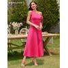image:imageBeryLove Womens Formal Elegant Wedding Guest Dresses One Shoulder A Line Maxi Cocktail Slit DressBmagenta
