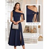 image:imageBeryLove Womens Formal Elegant Wedding Guest Dresses One Shoulder A Line Maxi Cocktail Slit DressBnavy