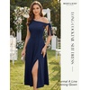 image:imageBeryLove Womens Formal Elegant Wedding Guest Dresses One Shoulder A Line Maxi Cocktail Slit DressBnavy
