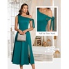 image:imageBeryLove Womens Formal Elegant Wedding Guest Dresses One Shoulder A Line Maxi Cocktail Slit DressBteal Blue