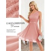 image:imageBeryLove Womens Sequin Homecoming Formal OneShoulder Cocktail Dress for TeensBlushnew