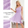 image:imageBeryLove Womens Sequin Homecoming Formal OneShoulder Cocktail Dress for TeensLavendernew