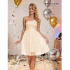 image:imageBeryLove Womens Sequin Homecoming Formal OneShoulder Cocktail Dress for TeensTulle Champagne