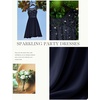 image:imageBeryLove Womens Short Prom Dresses for Teens Sleeveless Flowy A Line Wedding Guest Lace Formal DressNavy Sequin