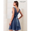image:imageBeryLove Womens Short Prom Dresses for Teens Sleeveless Flowy A Line Wedding Guest Lace Formal DressShortblue