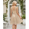 image:imageBeryLove Womens Short Prom Dresses for Teens Sleeveless Flowy A Line Wedding Guest Lace Formal DressShortchampagne