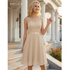 image:imageBeryLove Womens Short Prom Dresses for Teens Sleeveless Flowy A Line Wedding Guest Lace Formal DressShortchampagne