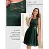 image:imageBeryLove Womens Short Prom Dresses for Teens Sleeveless Flowy A Line Wedding Guest Lace Formal DressShortdarkgreen