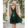 image:imageBeryLove Womens Short Prom Dresses for Teens Sleeveless Flowy A Line Wedding Guest Lace Formal DressShortdarkgreen