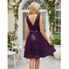 image:imageBeryLove Womens Short Prom Dresses for Teens Sleeveless Flowy A Line Wedding Guest Lace Formal DressShortgrape