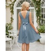 image:imageBeryLove Womens Short Prom Dresses for Teens Sleeveless Flowy A Line Wedding Guest Lace Formal DressShortgrey Blue