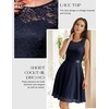 image:imageBeryLove Womens Short Prom Dresses for Teens Sleeveless Flowy A Line Wedding Guest Lace Formal DressShortnavy