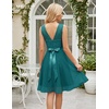 image:imageBeryLove Womens Short Prom Dresses for Teens Sleeveless Flowy A Line Wedding Guest Lace Formal DressShortpeacock Green