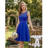 image:imageBeryLove Womens Short Prom Dresses for Teens Sleeveless Flowy A Line Wedding Guest Lace Formal DressShortroyalblue