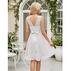 image:imageBeryLove Womens Short Prom Dresses for Teens Sleeveless Flowy A Line Wedding Guest Lace Formal DressShortwhite