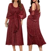 image:imageBeryLove Wedding Guest Dress Sequin Formal Party Prom Gowns Evening Two Piece Sparkly Cocktail DressesRed