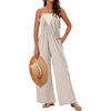 image:imageBeryLove Womens Pants Romper Summer Drawstring Waist Graduation Jumpsuit 2025 One Piece Outfit