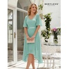 image:imageBeryLove Cocktail Formal Party Dress Bridesmaid Wedding Guest A Line Lace Elegant Flowy Prom DressesLight Green