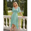 image:imageBeryLove Cocktail Formal Party Dress Bridesmaid Wedding Guest A Line Lace Elegant Flowy Prom DressesLight Green