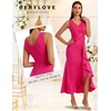 image:imageBeryLove Formal Wedding Guest Evening Midi Ruffle Dresses Prom Cocktail Party Mother of The Bride DressMagenta