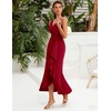 image:imageBeryLove Formal Wedding Guest Evening Midi Ruffle Dresses Prom Cocktail Party Mother of The Bride DressRed