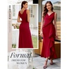 image:imageBeryLove Formal Wedding Guest Evening Midi Ruffle Dresses Prom Cocktail Party Mother of The Bride DressRed