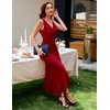image:imageBeryLove Formal Wedding Guest Evening Midi Ruffle Dresses Prom Cocktail Party Mother of The Bride DressRed