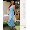image:imageBeryLove Formal Wedding Guest Evening Midi Ruffle Dresses Prom Cocktail Party Mother of The Bride DressLightblue