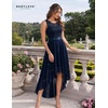 image:imageBeryLove Homecoming Prom Formal Sequin High Low Cocktail Lace Wedding Dress  Women Sparkly Glitter Dresses Bridesmaid Chiffon Backless Gown Party Fashion Floral Dress for Teens 2026 Elegant OutfitsNavy
