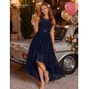 image:imageBeryLove Homecoming Prom Formal Sequin High Low Cocktail Lace Wedding Dress  Women Sparkly Glitter Dresses Bridesmaid Chiffon Backless Gown Party Fashion Floral Dress for Teens 2026 Elegant OutfitsNavy
