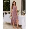 image:imageBeryLove Wedding Guest Dresses for Women Sparkly Long Formal Prom Dress Evening Cocktail Bridesmaid Long High Low Date Night Gowns 7067 Blush XL