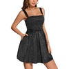 image:imageBeryLove Women Sequin Homecoming Dress Cocktail Sleeveless Sparkly Tie Party Mini Formal DressesBlack