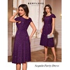 image:imageBeryLove Prom Dress for Teens Sequin Formal Party Dress with Flutter Short Sleeves for Wedding amp Cocktail Evening EventsGrape