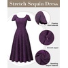 image:imageBeryLove Prom Dress for Teens Sequin Formal Party Dress with Flutter Short Sleeves for Wedding amp Cocktail Evening EventsGrape