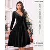 image:imageBeryLove Velvet Cocktail Party Formal Dress Long Sleeve Winter Wedding Guest DressesBlack
