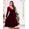 image:imageBeryLove Velvet Cocktail Party Formal Dress Long Sleeve Winter Wedding Guest DressesBurgundy