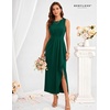 image:imageBeryLove Womens Formal Wedding Guest Slit Dress Classy Sleeveless Long Prom Gala DressesKdarkgreen