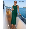 image:imageBeryLove Womens Formal Wedding Guest Slit Dress Classy Sleeveless Long Prom Gala DressesKdarkgreen