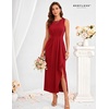 image:imageBeryLove Womens Formal Wedding Guest Slit Dress Classy Sleeveless Long Prom Gala DressesKred
