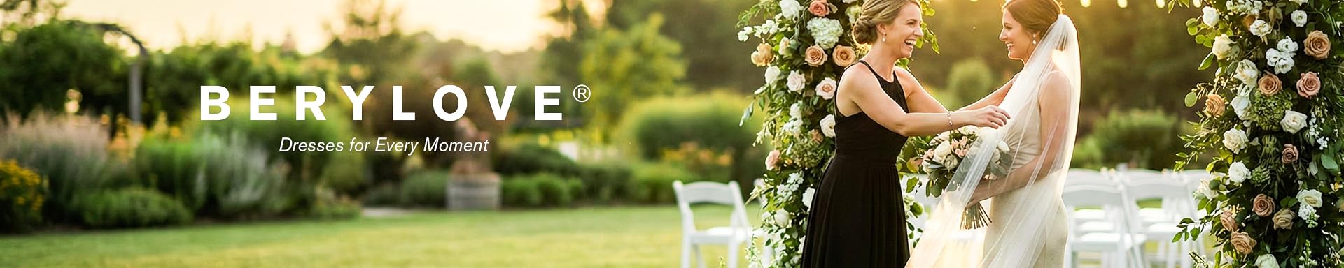 BeryLove | Lightweight Timeless Formal Wear – Flowy Lace & Chiffon Wedding & Party Gowns