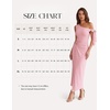 image:imageBeryLove 2026 Womens One Shoulder Midi Bodycon Dress Ruched Slit Dresses  Perfect for Wedding Guest Cocktail Party or EveningLight Blue