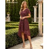 image:imageBeryLove V Neck Sequin Formal High Low Homecoming Midi Short Sleeve DressBurgundy